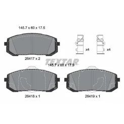 Klocki Ham. Hyundai P. Elantra/Sonata 1,6-2,5 20- - TEXTAR (2641701)