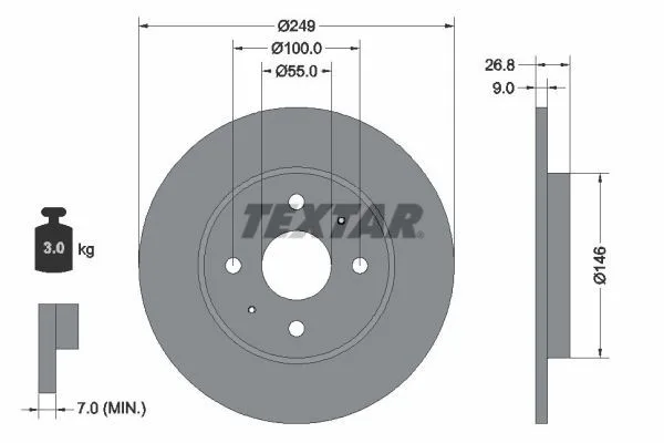 Tarcza Ham. Byd T. Dolphin Ev 21- - TEXTAR (92352203)