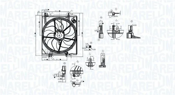 Ventilátor, Motorhűtés - MAGNETI MARELLI (MTC787AX)