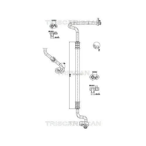 Przewód Klimatyzacji Audi, Vw, Seat, Skoda - TRISCAN (901029096)