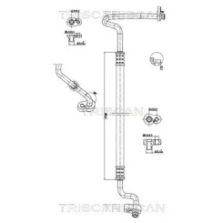 Przewód Klimatyzacji Audi, Vw, Seat, Skoda - TRISCAN (901029096)
