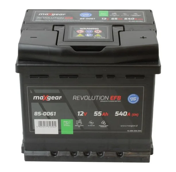 Akumulator 12V 55Ah/540A L-  207X175X190 Efb - MAXGEAR (85-0061)