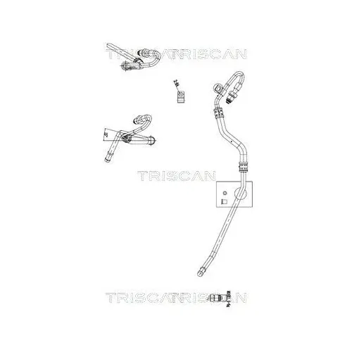 Przewód Wspomagania Vw Touareg (755,7P6) 10-18 - TRISCAN (851629085)