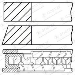 PierCienie Tłokowe Smart 0,7 03- - GOETZE ENGINE (08-427107-00)