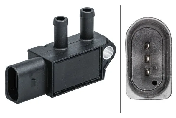 Érzékelő, Kipufogógáz-Nyomás - HELLA (6PP009409-621)