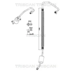 Przewód Klimatyzacji Opel, Psa, Toyota, Fiat - TRISCAN (901010047)