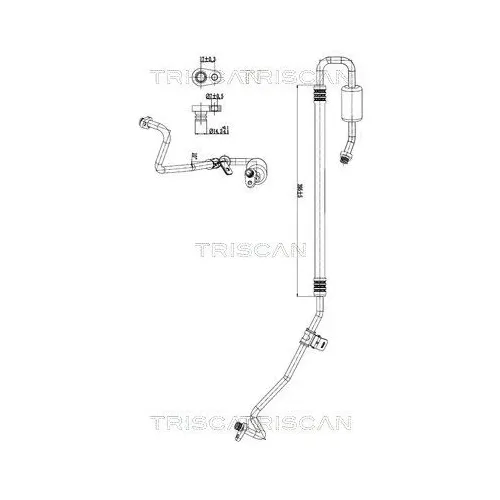 Przewód Klimatyzacji Opel, Toyota - TRISCAN (901010048)