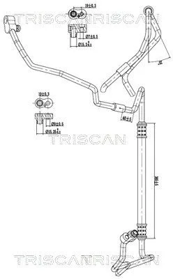 Przewód Klimatyzacji Bmw - TRISCAN (901011023)