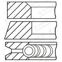 PierCienie Tłokowe Renault Clio - GOETZE ENGINE (08-336600-00)