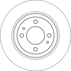 Tarcza Ham. Peugeot P. Ion Electric 10- - TRW (DF6561)