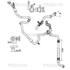 Przewód Klimatyzacji Fiat, Opel, Renault - TRISCAN (901010040)