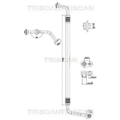Przewód Klimatyzacji Citroën, Peugeot, Fiat - TRISCAN (901010049)