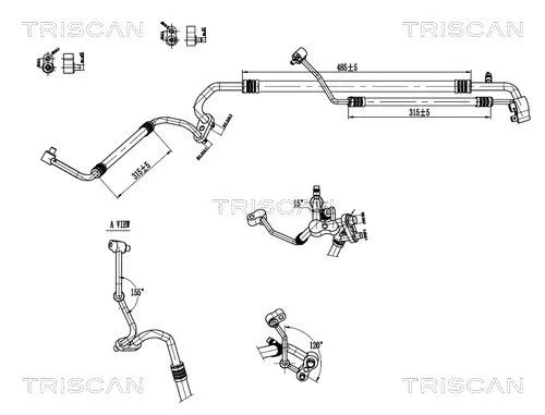 Przewód Klimatyzacji Opel - TRISCAN (901024027)
