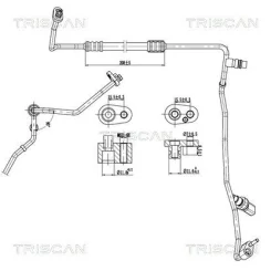 Przewód Klimatyzacji Vw, Seat, Skoda, Audi - TRISCAN (901029110)