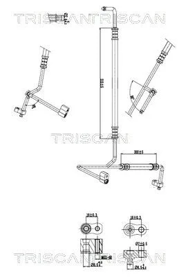 Przewód Klimatyzacji Tesla - TRISCAN (901081005)