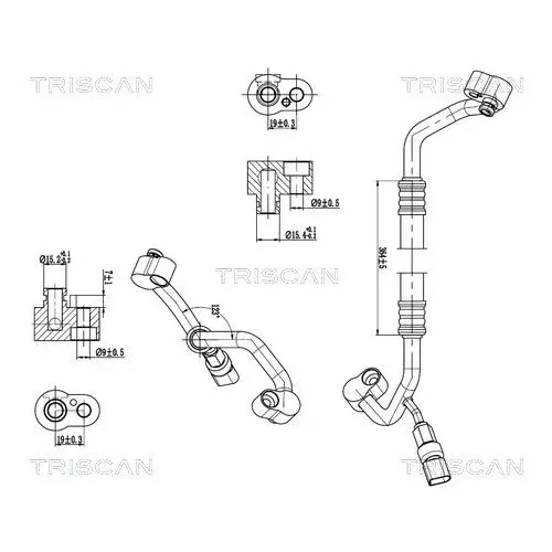 Przewód Klimatyzacji Vw, Seat, Skoda, Audi - TRISCAN (901029133)