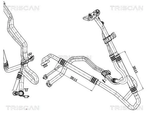 Przewód Klimatyzacji Tesla - TRISCAN (901081009)