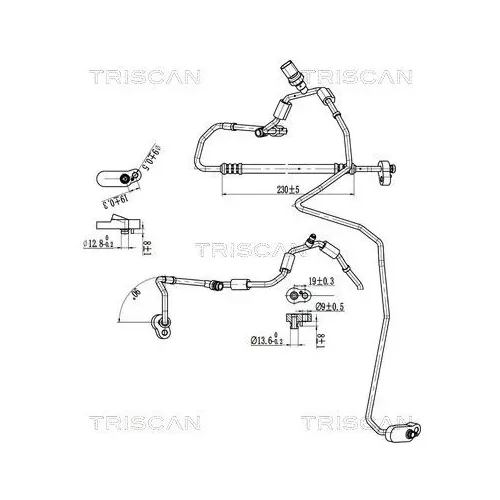 Przewód Klimatyzacji Vw, Audi, Seat, Skoda - TRISCAN (901029067)