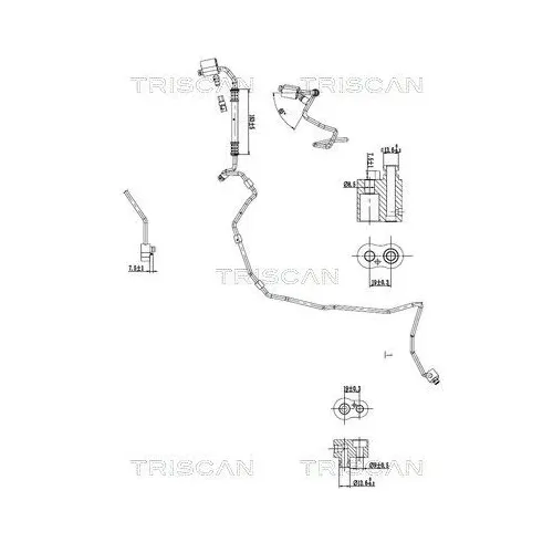 Przewód Klimatyzacji Vw, Audi, Skoda, Seat - TRISCAN (901029122)