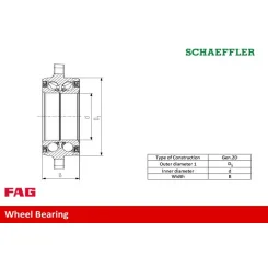 Kerékcsapágy Készlet - Schaeffler FAG (713649790)