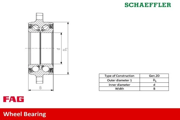 Kerékcsapágy Készlet - Schaeffler FAG (713649790)