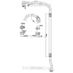 Przewód Klimatyzacji Audi, Vw, Seat, Skoda - TRISCAN (901029097)