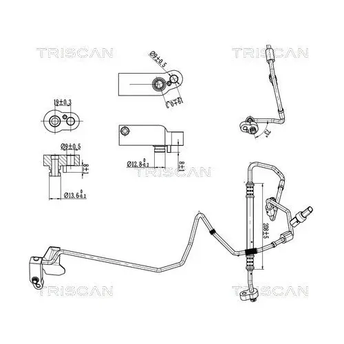 Przewód Klimatyzacji Vw, Skoda, Audi - TRISCAN (901029111)