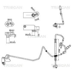 Przewód Klimatyzacji Vw, Skoda, Audi - TRISCAN (901029111)