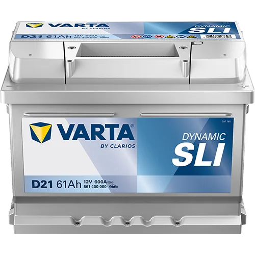 Akumulator 12V 61Ah/600A L-  242X175X175 Dynamic Sli - VARTA (561400060K262)