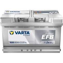 Akumulator 12V 80Ah/800A L-  315X175X190 Dynamic Efb - VARTA (580500080K262)