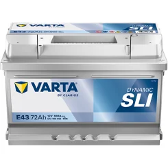 Akumulator 12V 72Ah/680A L-  278X175X175 Dynamic Sli - VARTA (572409068K262)