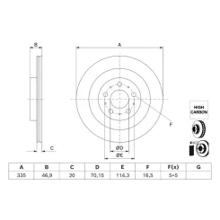 Tarcza Ham. Tesla T. Model Y 20- - BOSCH (0986479J78)