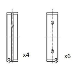 Panewki Gł. Peugeot 1.5D/1.6 Std Kpl. - FAI AutoParts (BM1054-STD)