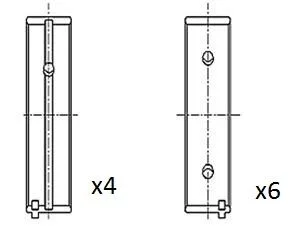 Panewki Gł. Peugeot 1.5D/1.6 Std Kpl. - FAI AutoParts (BM1054-STD)