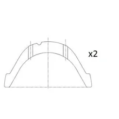 Panewki Dyst. Renault 1.7/1.8/1.9D/2.0/2.2Td Std Kpl. - FAI AutoParts (BT3013-STD)