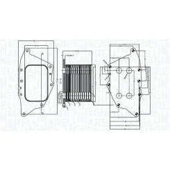 Chłodnica Oleju Bmw X1 2.0D 15- - MAGNETI MARELLI (RO0050)