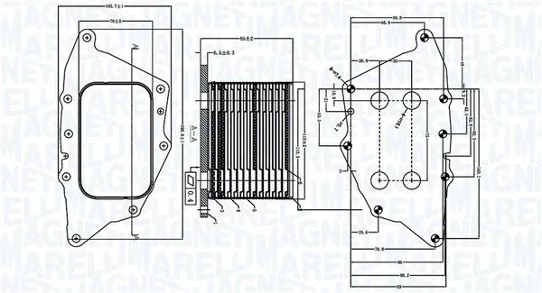 Chłodnica Oleju Bmw X1 2.0D 15- - MAGNETI MARELLI (RO0050)