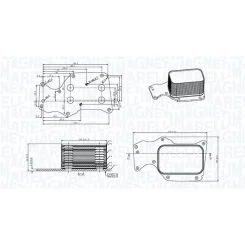 Chłodnica Oleju Bmw 1 1.5/2.0 15- - MAGNETI MARELLI (RO0044)