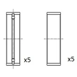 Panewki Gł. Renault 1.9Td/Dci Std - FAI AutoParts (BM1041-STD)