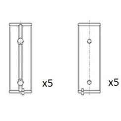 Panewki Gł. Peugeot 1.0/1.1/1.3 Std Kpl. - FAI AutoParts (BM1042-STD)