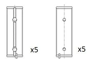 Panewki Gł. Peugeot 1.0/1.1/1.3 Std Kpl. - FAI AutoParts (BM1042-STD)