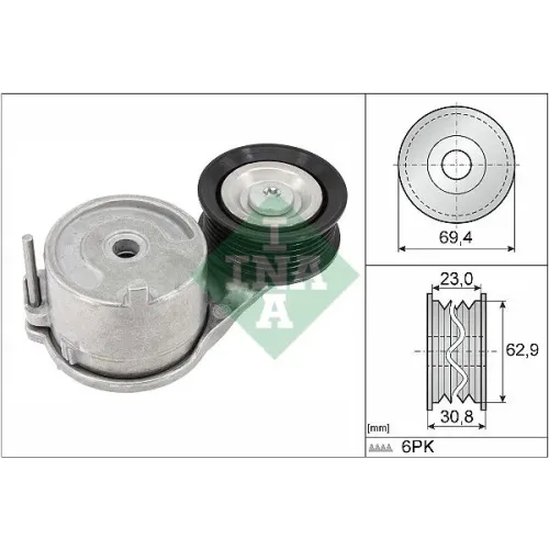 Szíjfeszítő, Hosszbordás Szíj - Schaeffler INA (534091510)