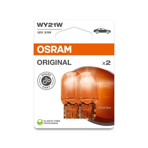 Żarówka Orginal Wy21W W3X16D 12V/21W (Całoszklana) 2Szt. Blister (Eko) - ams-OSRAM (OSR7504-2BL)