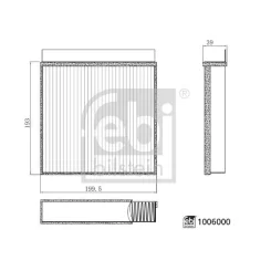 Filtr Kabiny Mg Zs 11.21- - FEBI BILSTEIN (FE1006000)