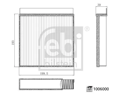 Filtr Kabiny Mg Zs 11.21- - FEBI BILSTEIN (FE1006000)