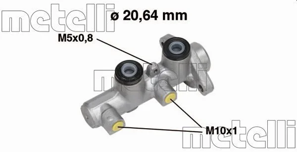 Pompa Ham. Daewoo Matiz 0.8-1.0 98- - METELLI (05-0513MET)