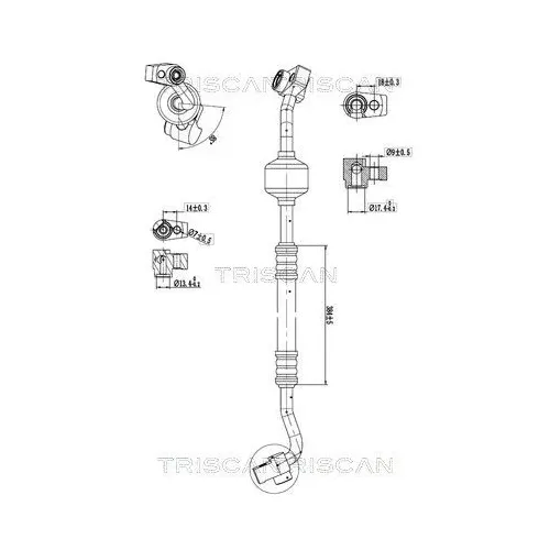 Przewód Klimatyzacji Ford Ecosport 1.0 13- - TRISCAN (901016024)