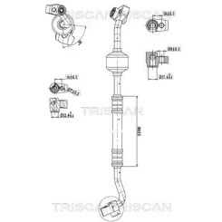 Przewód Klimatyzacji Ford Ecosport 1.0 13- - TRISCAN (901016024)