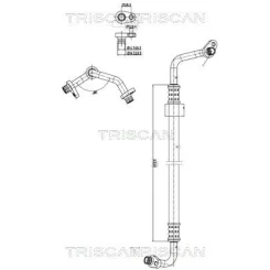 Przewód Klimatyzacji Citroen C4 Ii 1.6 Hdi 09- - TRISCAN (901028006)