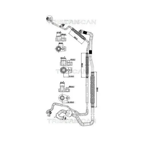Przewód Klimatyzacji Ford Transit 12-13 - TRISCAN (901016053)